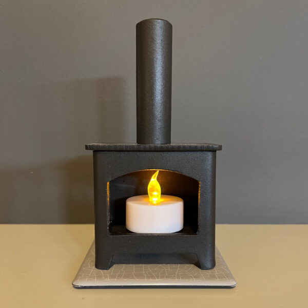 Matt Black Mini Woodburner